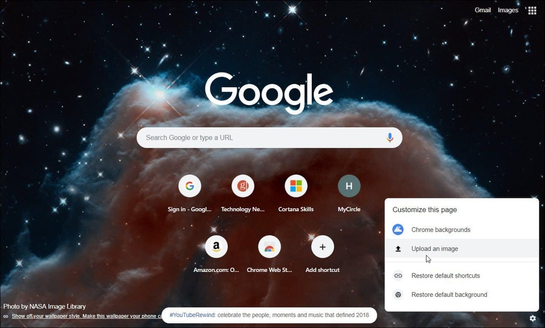Προσαρμόστε τη σελίδα της νέας καρτέλας Google Chrome