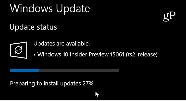 Τα Windows 10 Insider Build 15061 είναι η τρίτη προεπισκόπηση του PC που κατασκευάστηκε αυτή την εβδομάδα