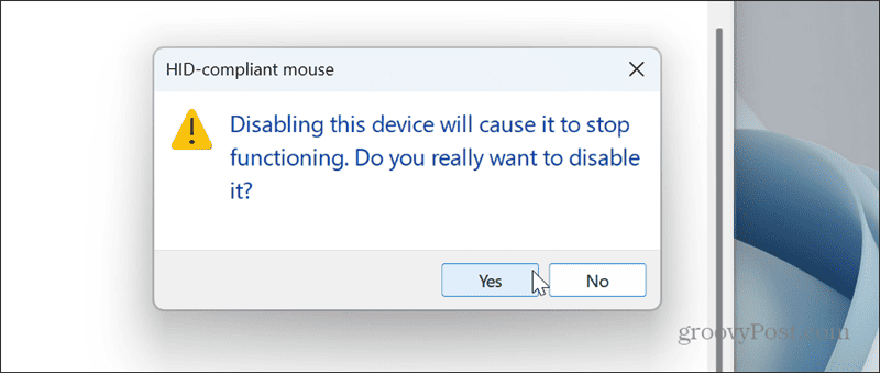Απενεργοποιήστε την επιφάνεια αφής στα Windows 11
