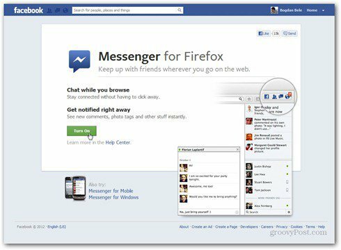 facebook messenger για firefox