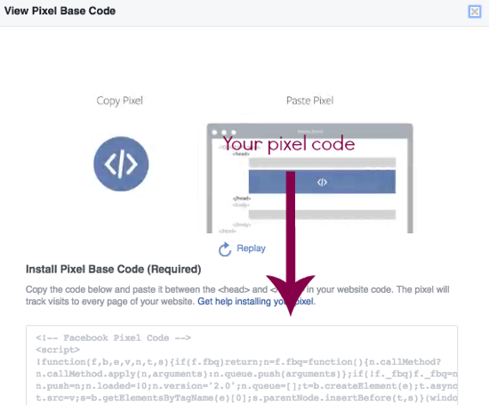 Αντιγράψτε τον κώδικα εικονοστοιχείου στο Facebook απευθείας από αυτήν τη σελίδα.