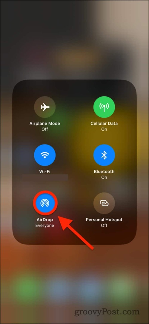 Ενεργοποίηση AirDrop στο iPhone