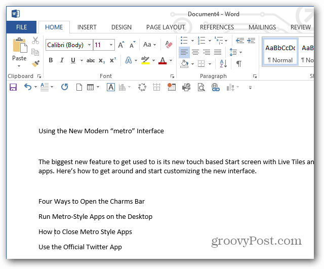 Κάντε το Microsoft Word να τοποθετείται πάντα σε απλό κείμενο