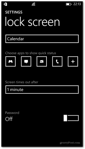 Το Windows Phone 8 προσαρμόζει τον κωδικό οθόνης κλειδώματος εκτός λειτουργίας