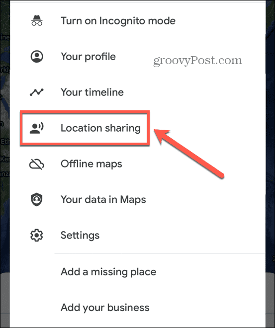κοινή χρήση τοποθεσίας χαρτών google