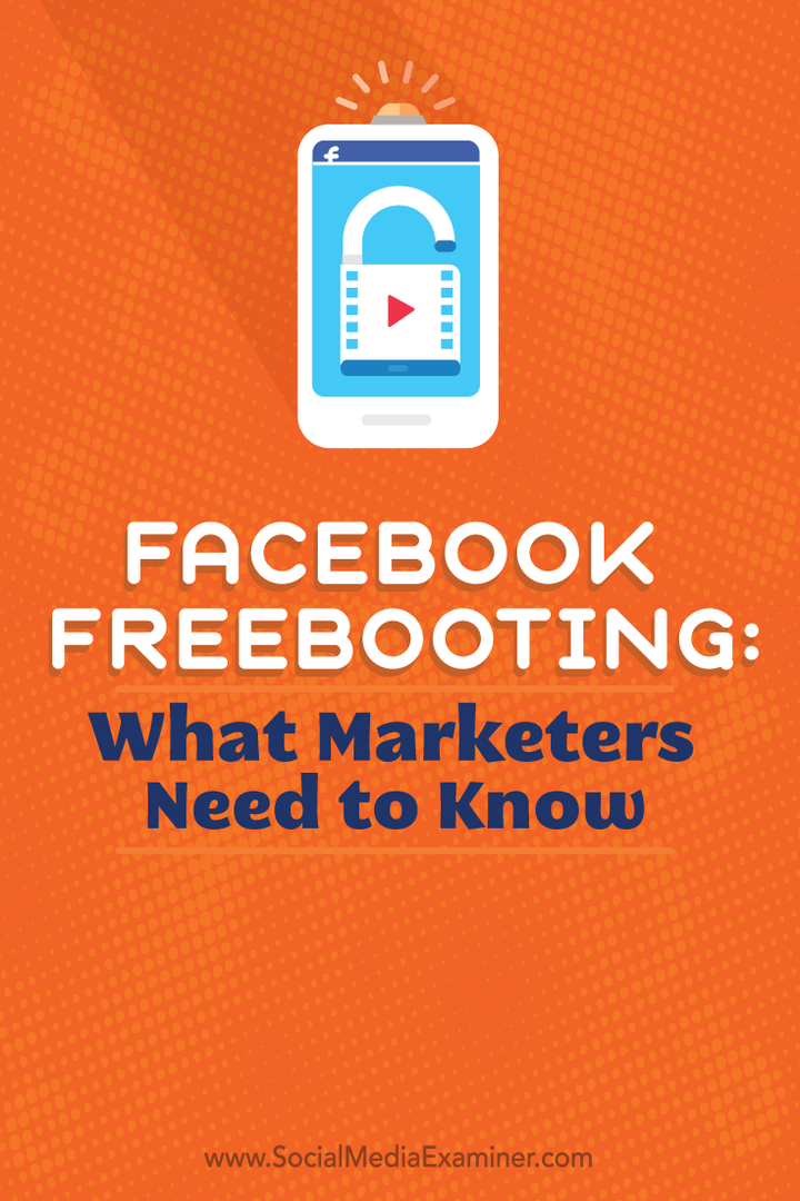 τι πρέπει να γνωρίζουν οι έμποροι για το freebooting στο facebook