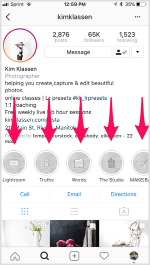 Στιγμιότυπα από το Instagram στο προφίλ του Kim Klassen.