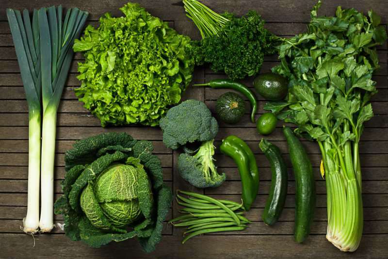 Το πράσινο συμβολίζει τα λαχανικά και την υγεία