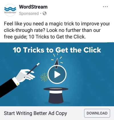 Τεχνικές διαφήμισης Facebook που παρέχουν αποτελέσματα, για παράδειγμα από το WordStream που προσφέρει έναν δωρεάν οδηγό
