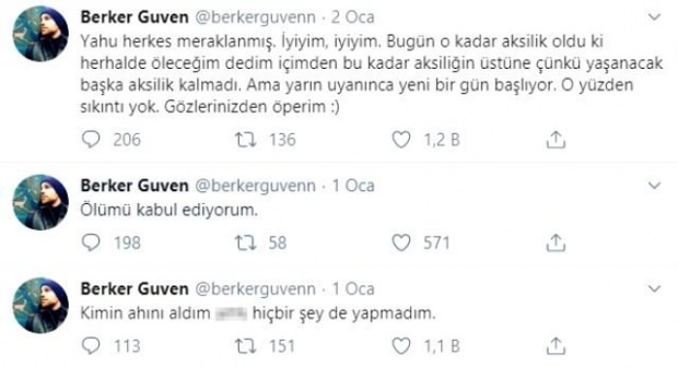 Ο Berker Güven είχε τρομακτικές στιγμές με τη σημείωση "Δέχομαι τον θάνατο"