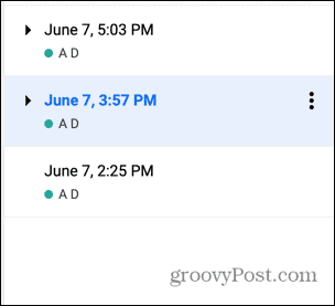 google docs ημερομηνία τροποποιήσεων