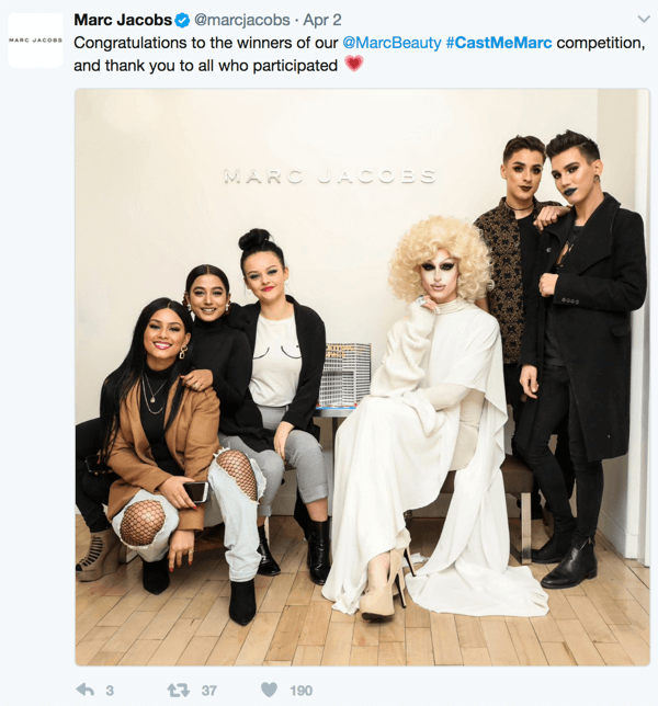 Ο Marc Jacobs χτίζει κοινότητα μέσω της #castmemarc καμπάνιας του. 