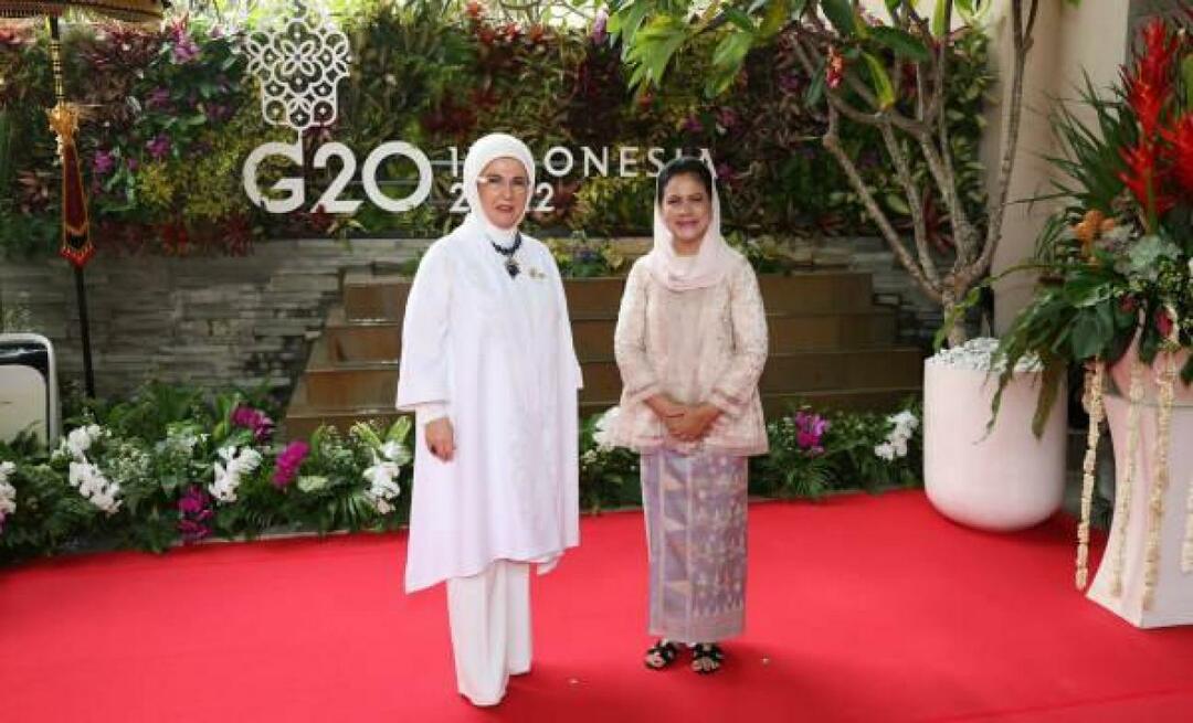 Η Εμινέ Ερντογάν συναντήθηκε με τις συζύγους των ηγετών στη Σύνοδο Κορυφής της G20