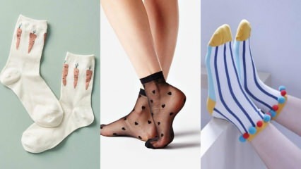 Πώς να φοράτε κάλτσες με σχέδια; Μοντέρνες κάλτσες της σεζόν