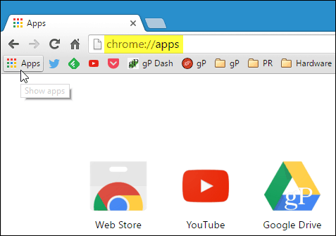 Εκκινήστε τις Εφαρμογές Chrome