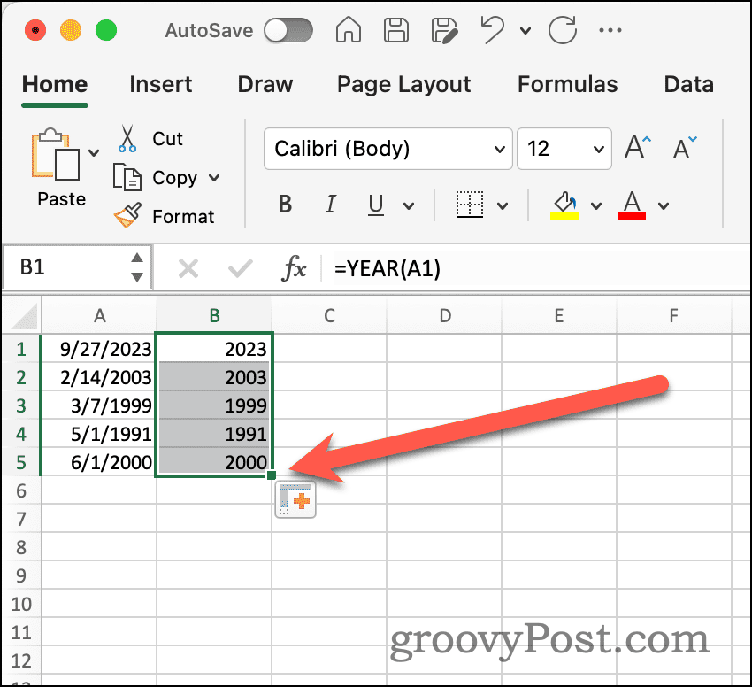 Χειρισμός αυτόματης συμπλήρωσης στο Excel