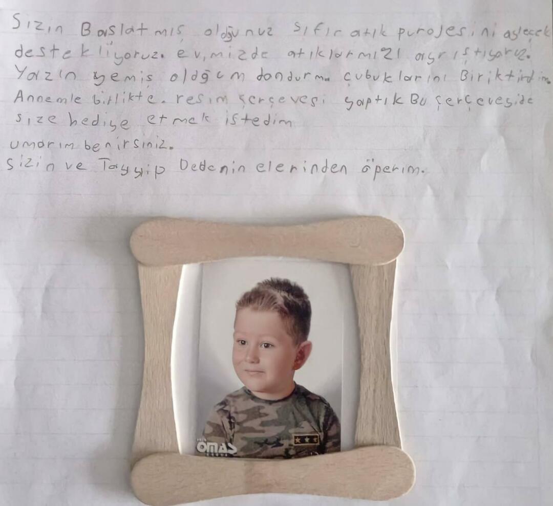 Δώρο μηδενικών απορριμμάτων από τον Atahan στην Emine Erdoğan