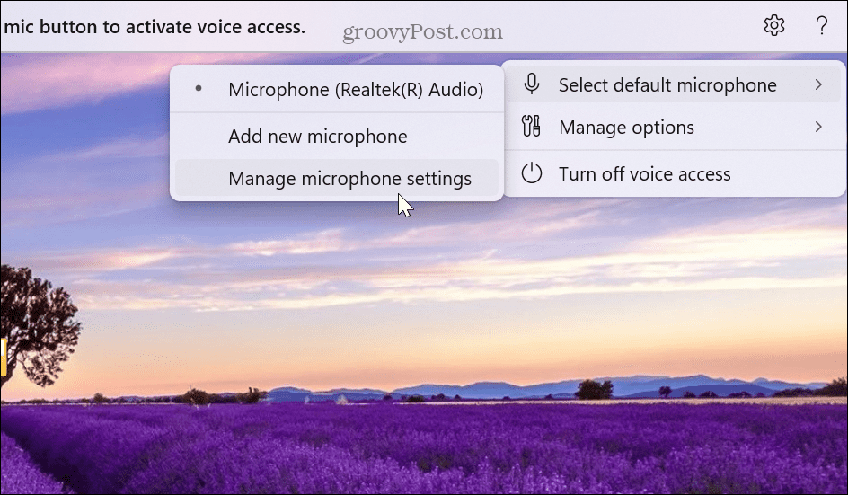 Ενεργοποίηση και χρήση φωνητικής πρόσβασης στα Windows 11