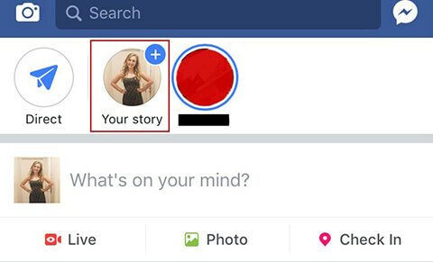 Δημιουργία της πρώτης σας ιστορίας στο Facebook.
