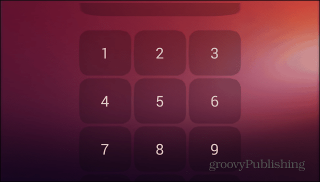 Ubuntu Lockscreen καρφίτσα ασφαλείας