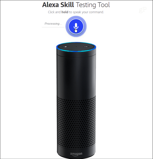 Εργαλείο δοκιμής δεξιοτήτων Alexa