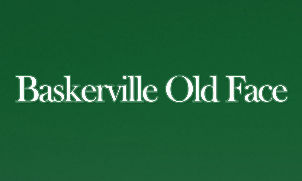 2 - Παλαιό πρόσωπο Baskerville