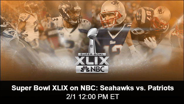 NBC Streaming Super Bowl XLIX Online δωρεάν