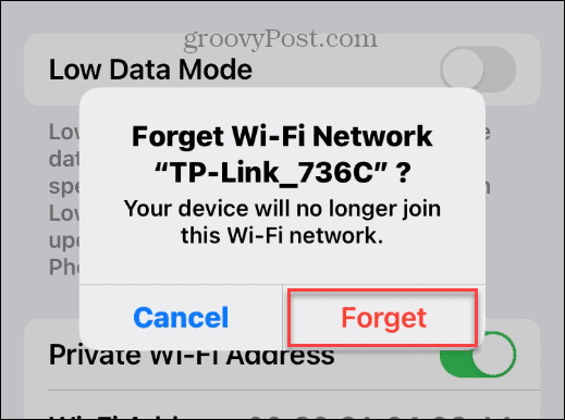 Αλλάξτε τον κωδικό πρόσβασης Wi-Fi στο iPhone