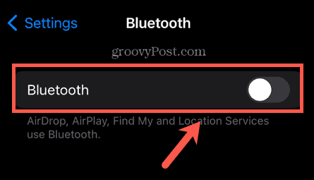 το iphone bluetooth απενεργοποιημένο