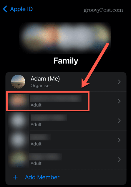 iphone επιλεγμένο μέλος της οικογένειας