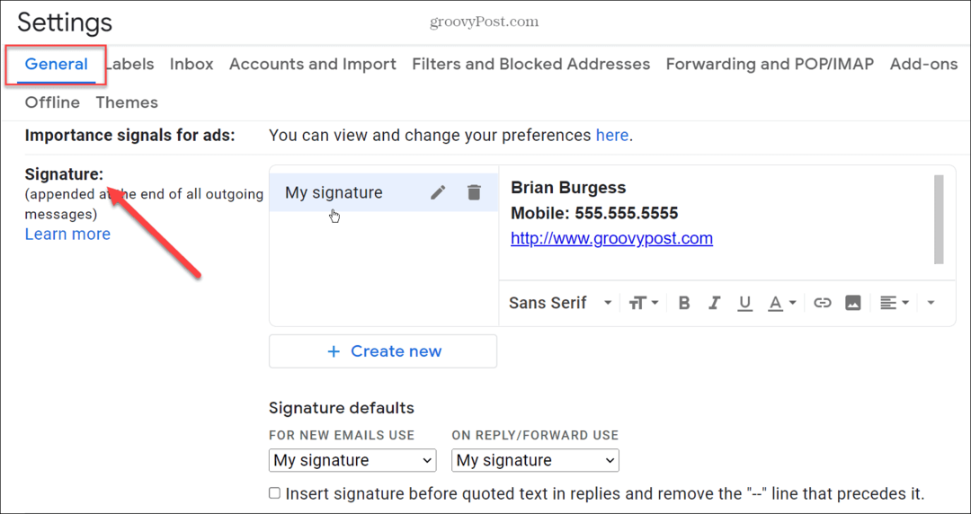 Προσθέστε μια εικόνα στην υπογραφή σας στο Gmail