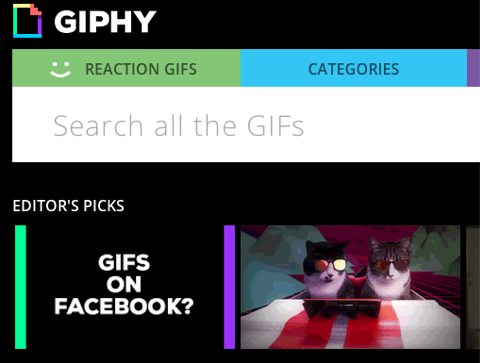 giphy στο Facebook