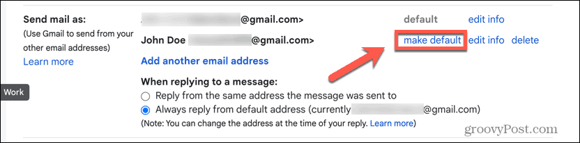 το gmail να γίνει προεπιλογή