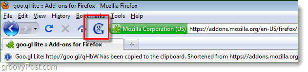 goo.gl Firefox add-on
