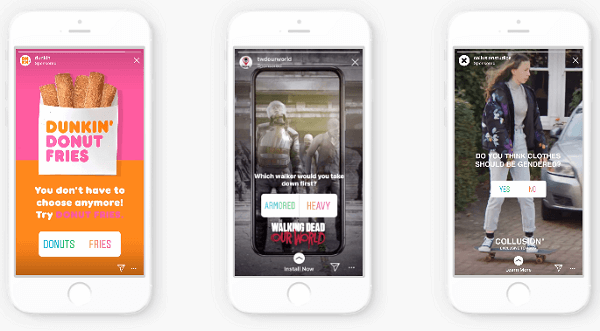 Το Instagram πρόσθεσε την επιλογή συμπερίληψης διαδραστικών στοιχείων στις χορηγίες Stories, ξεκινώντας με αυτοκόλλητο ψηφοφορίας.