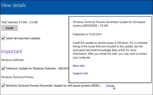 Ανακοινώσεις της Microsoft (KB3019269) για Windows 10 Build 9879