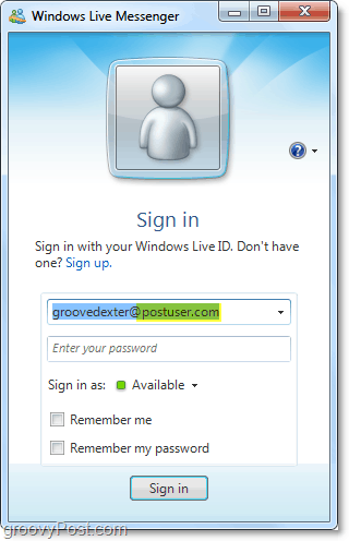 Το Windows Live Messenger μπορεί να χρησιμοποιηθεί με τον λογαριασμό τομέα σας εάν το ρυθμίσετε