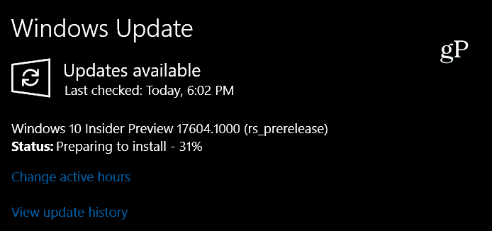 Προεπισκόπηση των Windows 10 Build 17604