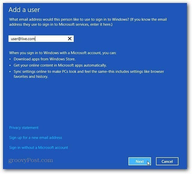 Πώς να προσθέσετε και να διαχειριστείτε νέους χρήστες στα Windows 8