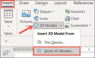 Εισαγάγετε μοντέλα 3D στο Microsoft Office