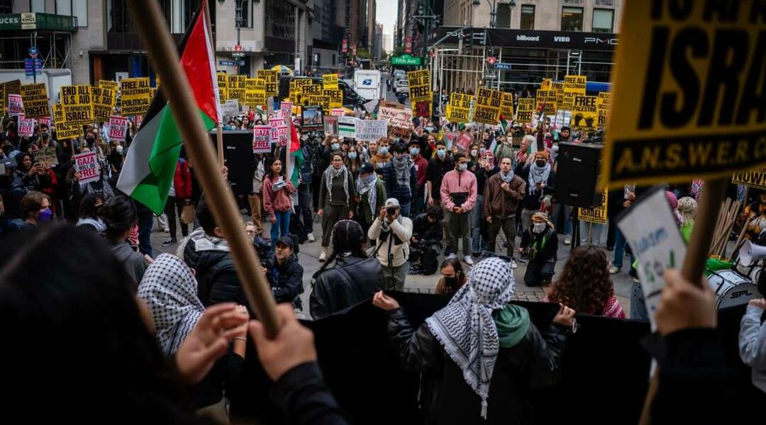 Απεργία στην Παλαιστίνη στη Νέα Υόρκη