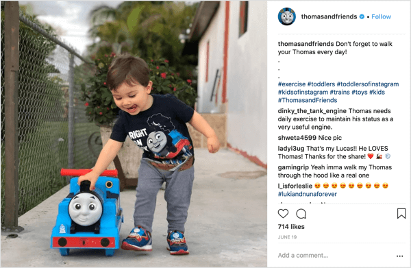Η Thomas & Friends μοιράζεται φωτογραφίες που υπέβαλαν γονείς παιδιών χρησιμοποιώντας τα εμπορεύματα της μάρκας.
