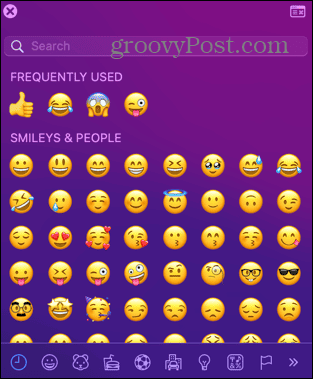Μικρό πρόγραμμα προβολής emoji για mac