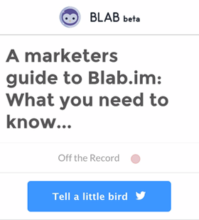 ζητήστε από τους χρήστες να μοιραστούν την εικόνα των blab