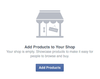 προσθέστε προϊόντα στο κατάστημα facebook