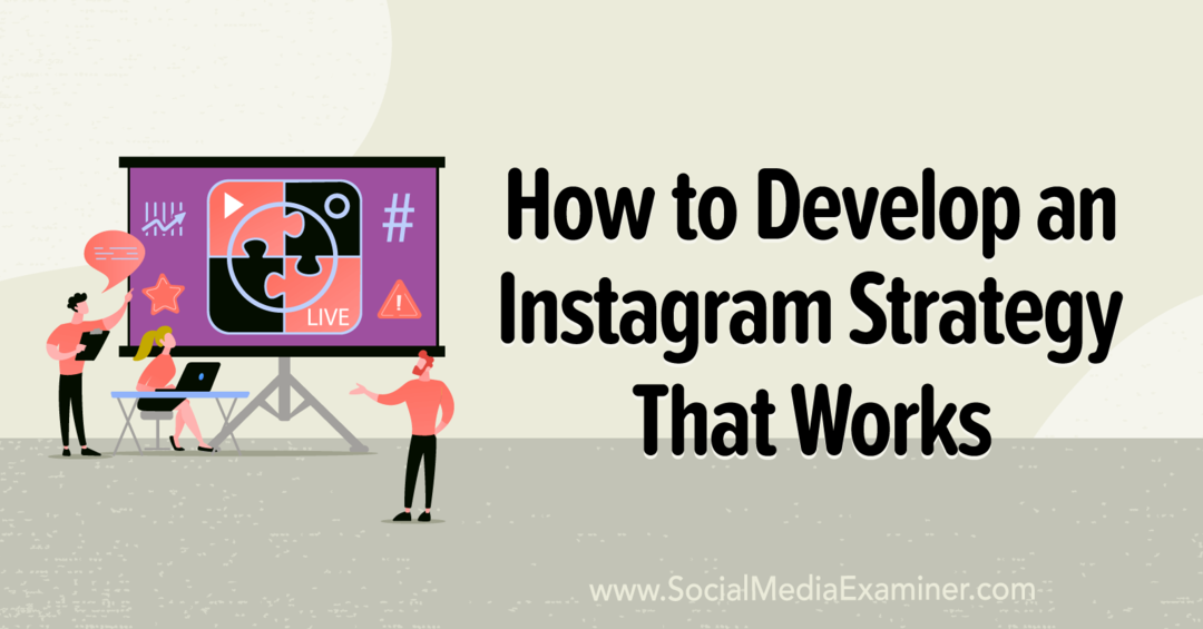 Πώς να αναπτύξετε μια στρατηγική Instagram που να λειτουργεί με πληροφορίες από τη Millie Adrian στο Podcast μάρκετινγκ μέσων κοινωνικής δικτύωσης.