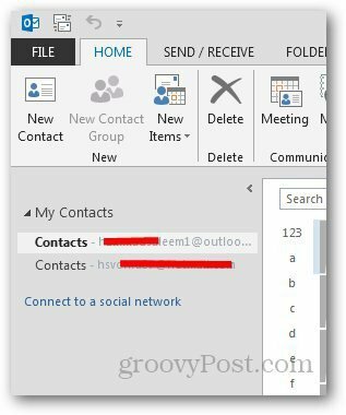 Κοινωνικά δίκτυα Outlook 3