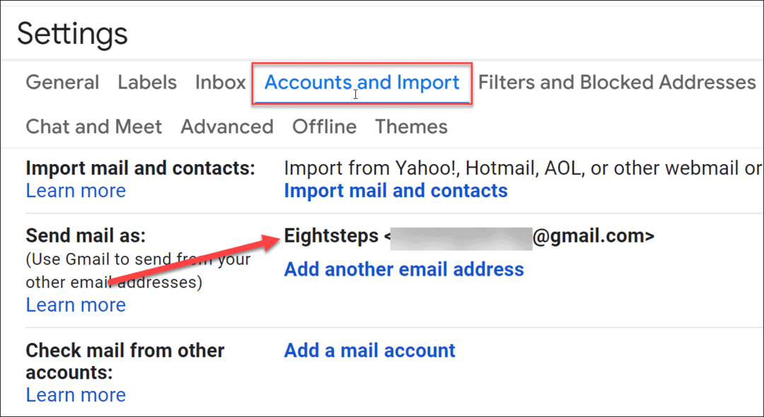 νέο εμφανιζόμενο όνομα gmail