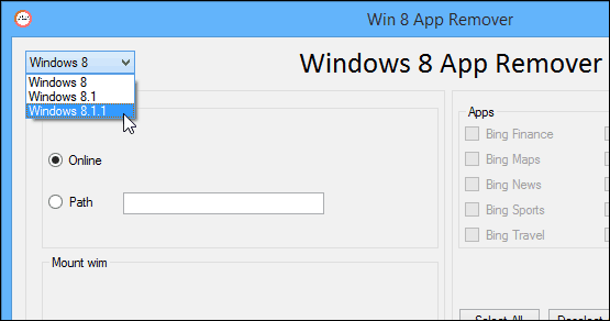 Κερδίστε 8 Remover App