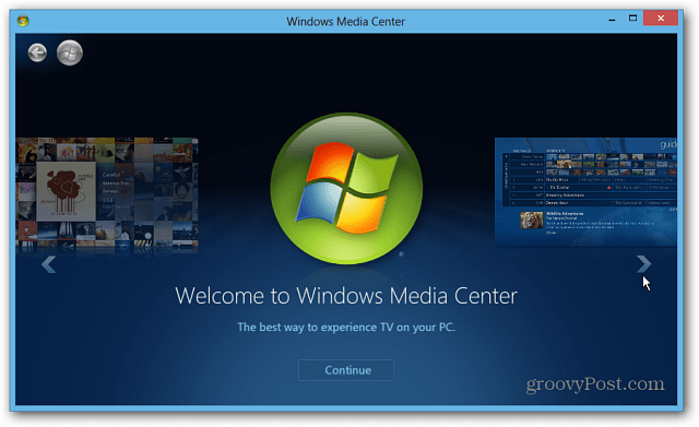 Εκκινήστε το Windows Media Center